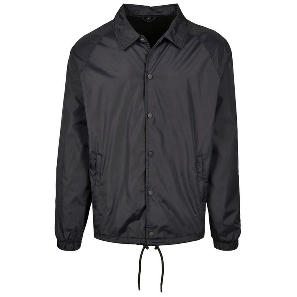 Build Your Brand Mens Coach Jacket / Black